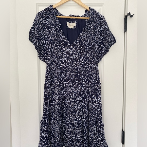 Anthropologie Dresses & Skirts - ⭐️Anthropologie Women’s Mini Babydoll Dress with white polka dots 🤍 Size Small
